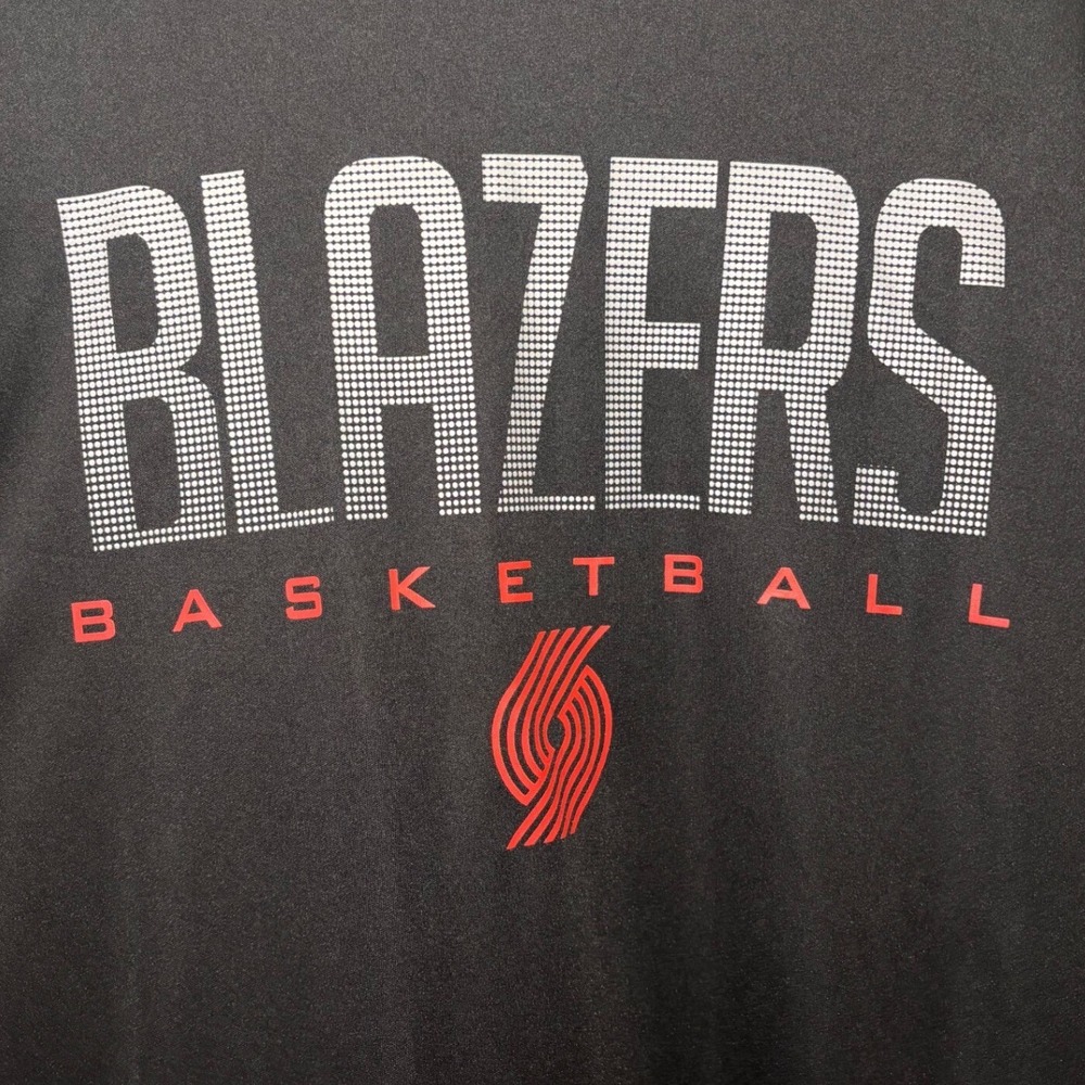 Ultra Game NBA Portland Trail Blazers Long Sleeve Mens Small Black Athletic - Picture 3 of 5